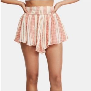 Free People Orange & Pink Shorts